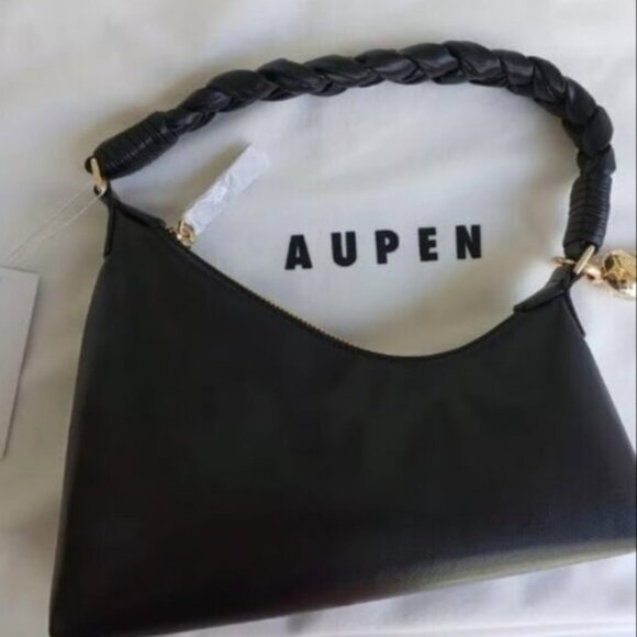 AUPEN NIRVANA Fine Calfskin Purse: Gold-Tone Elegance